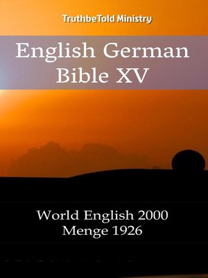 cover image of English German Bible XV
